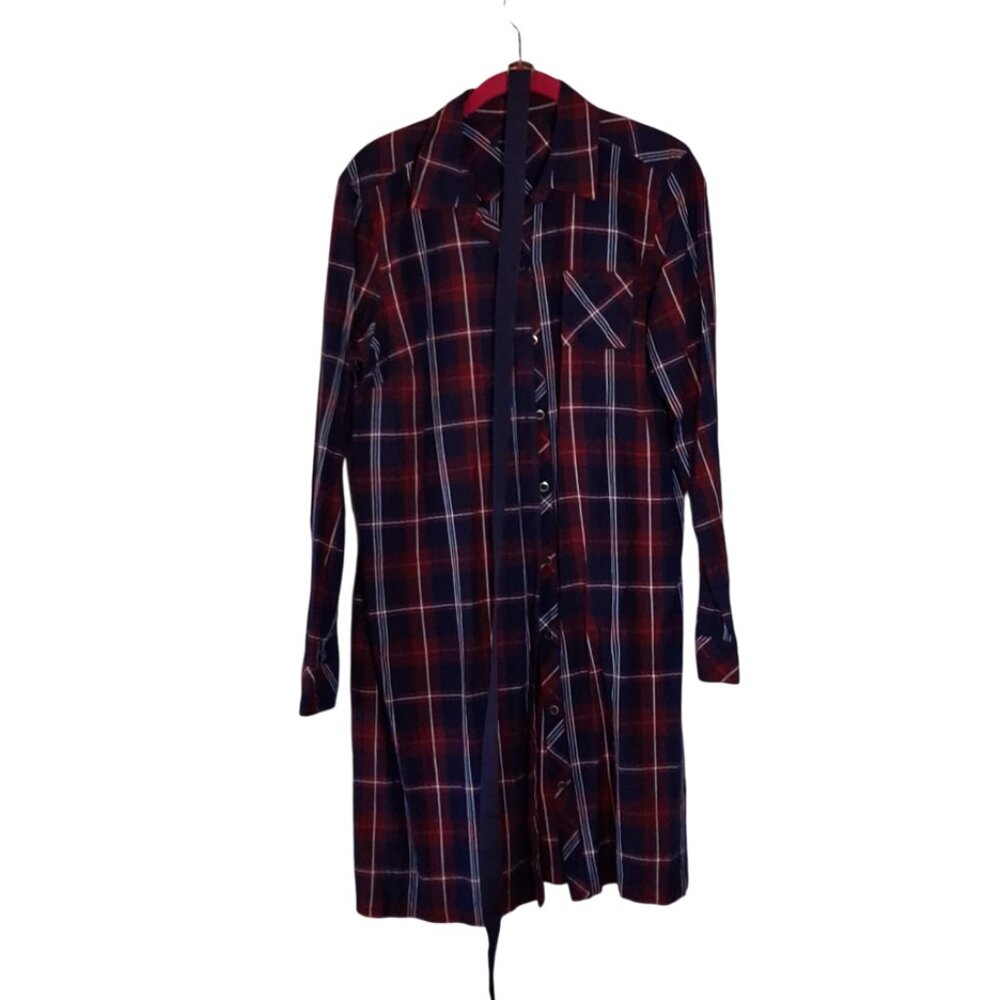 Tommy Hilfiger Plaid Shirt Dress, Size Large